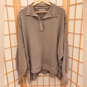 Free People We The Free Camden Henley Sweatshirt